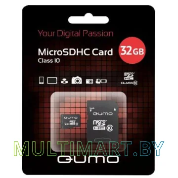 Карта памяти QUMO microSDHC 32GB (QM32GMICSDHC10)